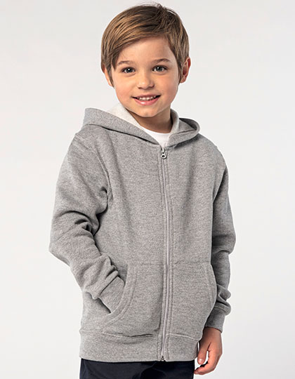 Kids Zip Hoodie Stone
