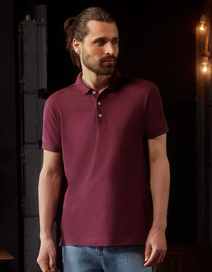 Mens Fitted Stretch Polo