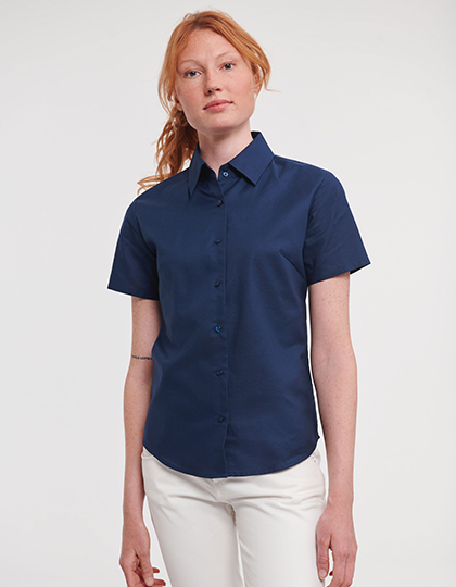 Ladies Short Sleeve Classic Oxford Shirt